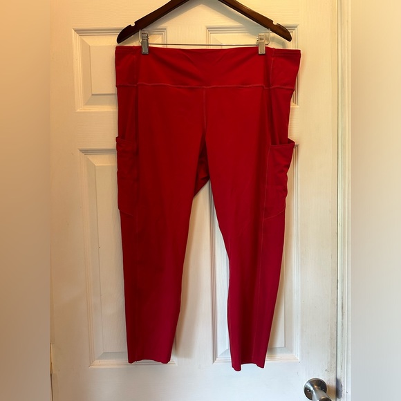 Lululemon Fast & Free 7/8 Tight II *Non-Reflective Nulux Dark Red size 18 - Picture 8 of 12